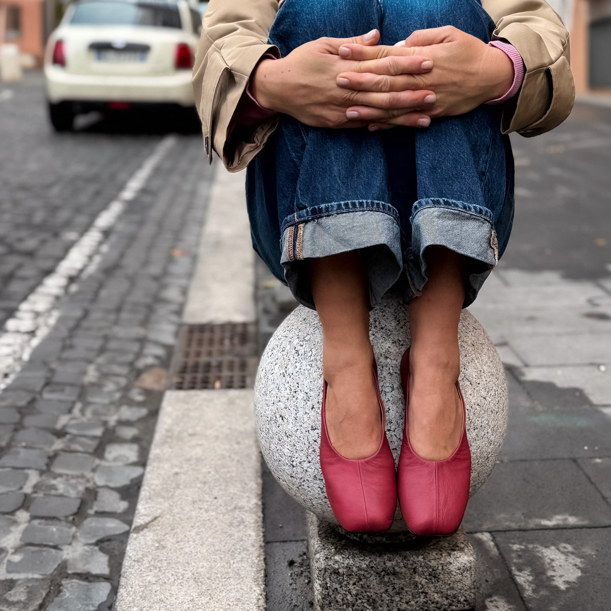 Ballerina Tabi mistral rosso SHOOTING