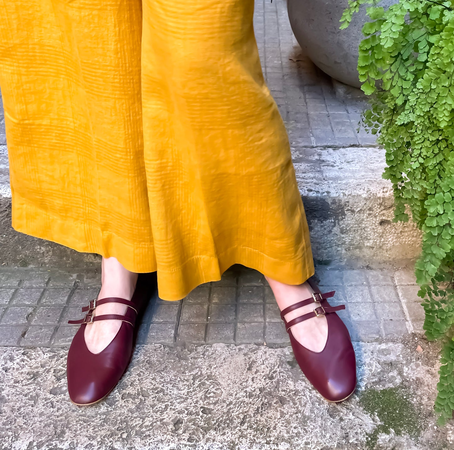 Ballerina Erica nappa bordeaux