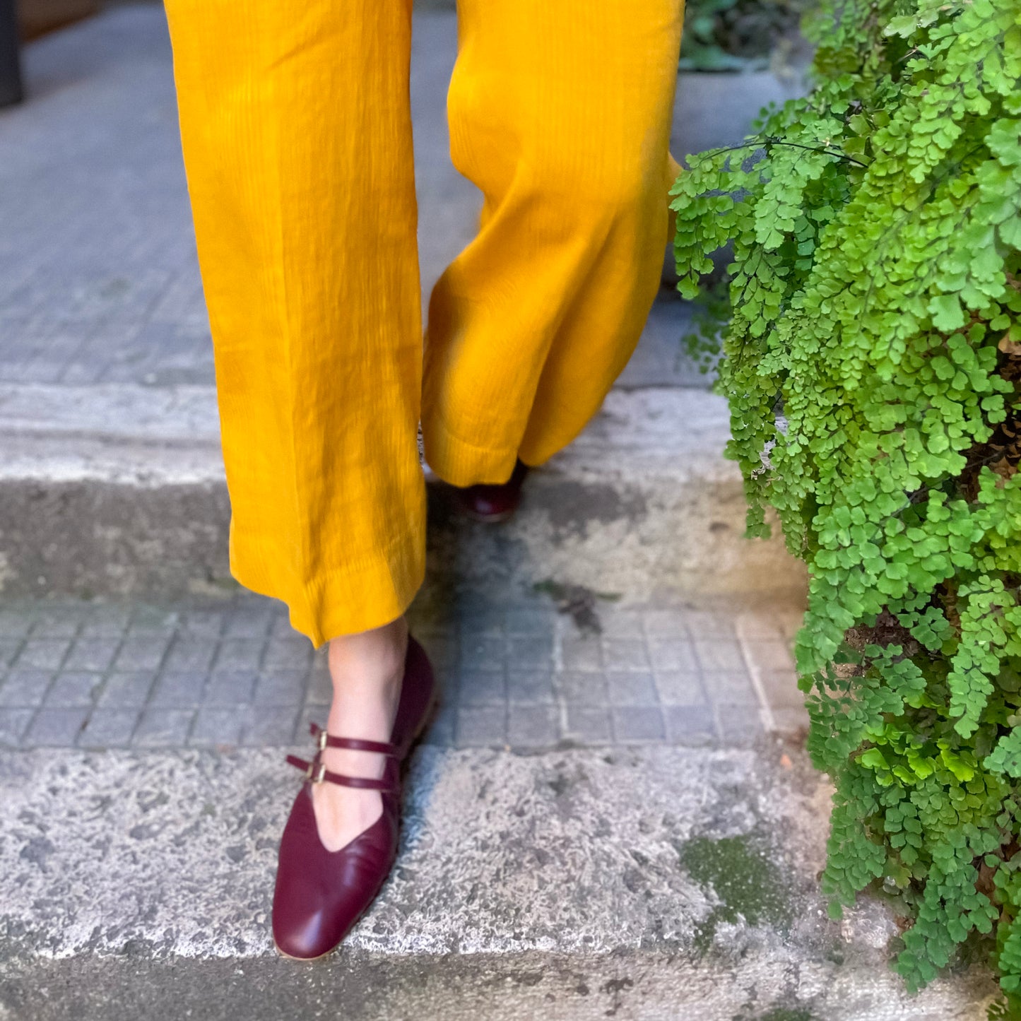 Ballerina Erica nappa bordeaux