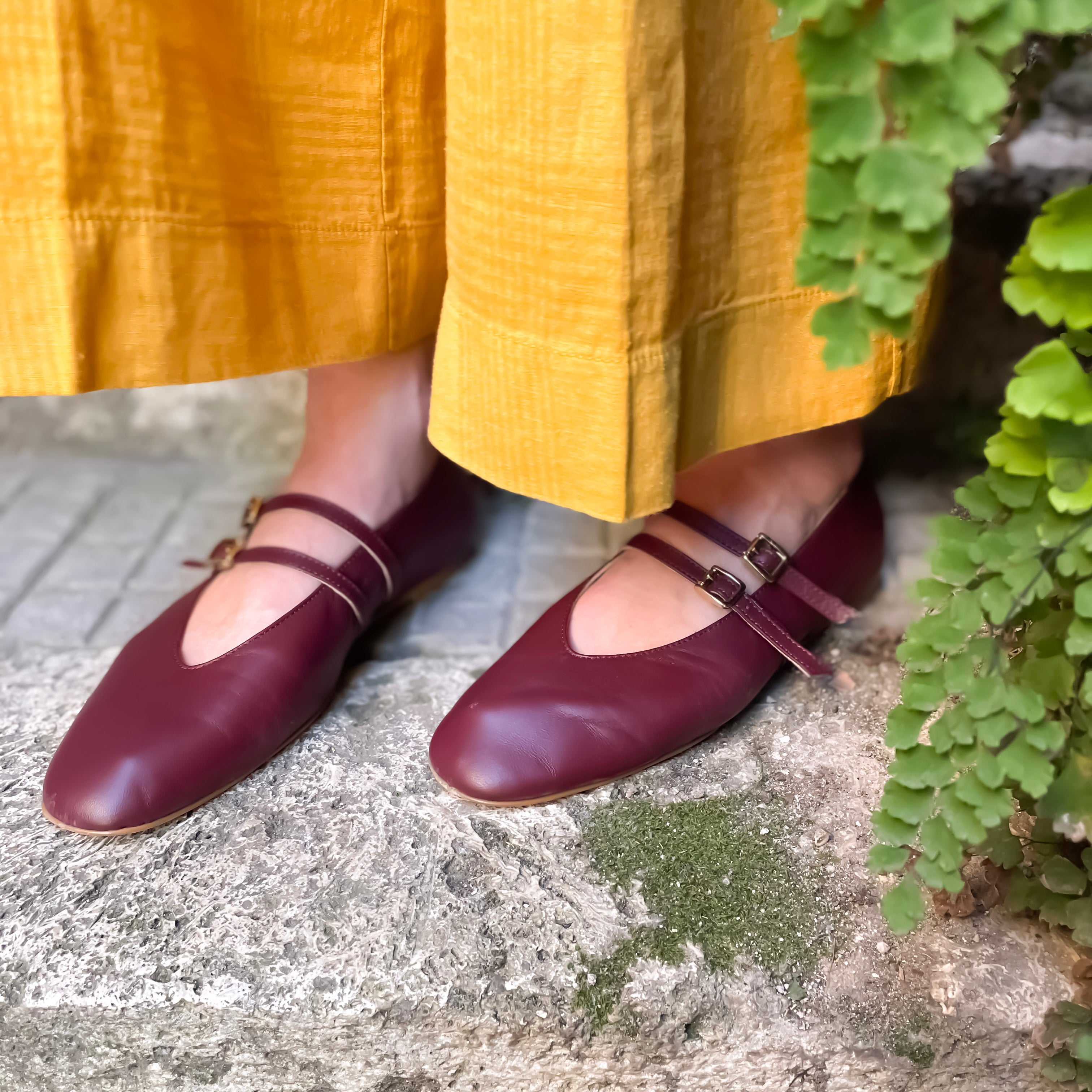 Ballerina Erica nappa bordeaux