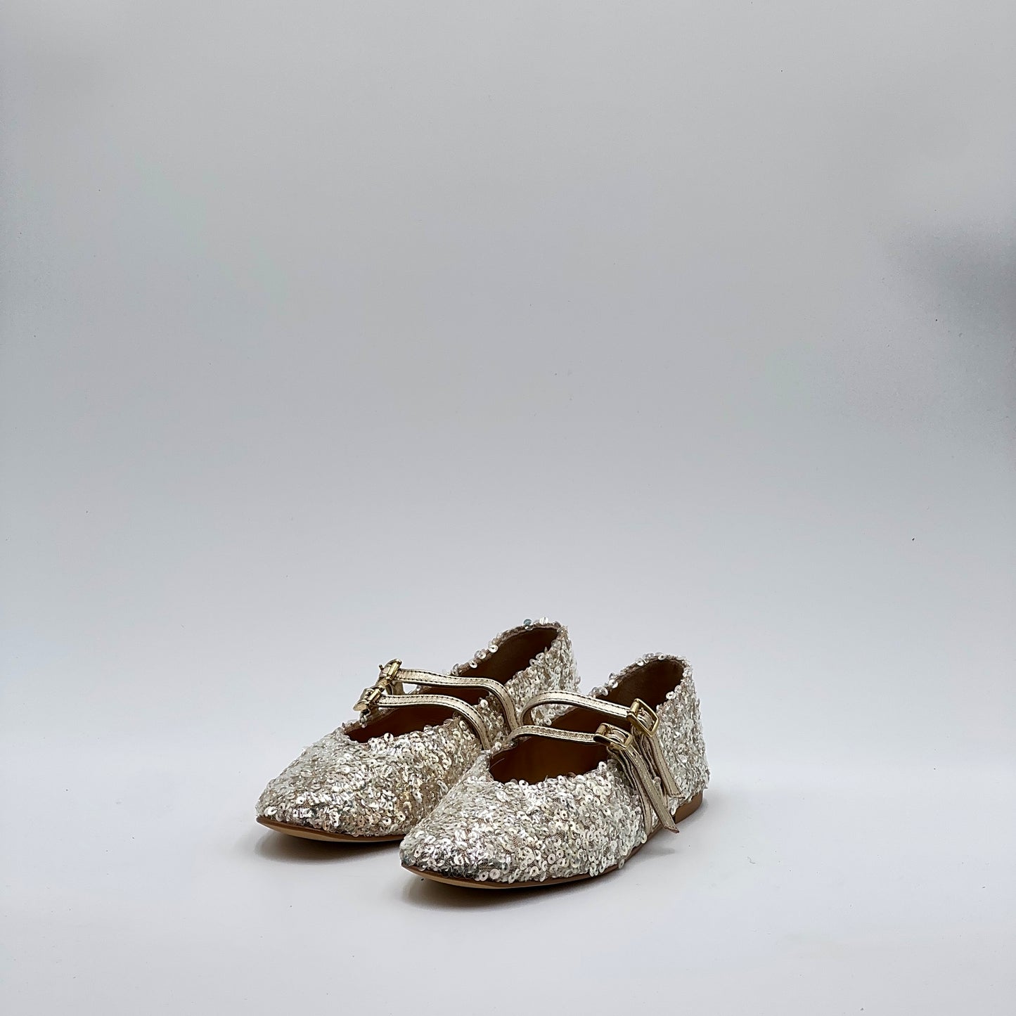 Ballerina Erica paillettes platino