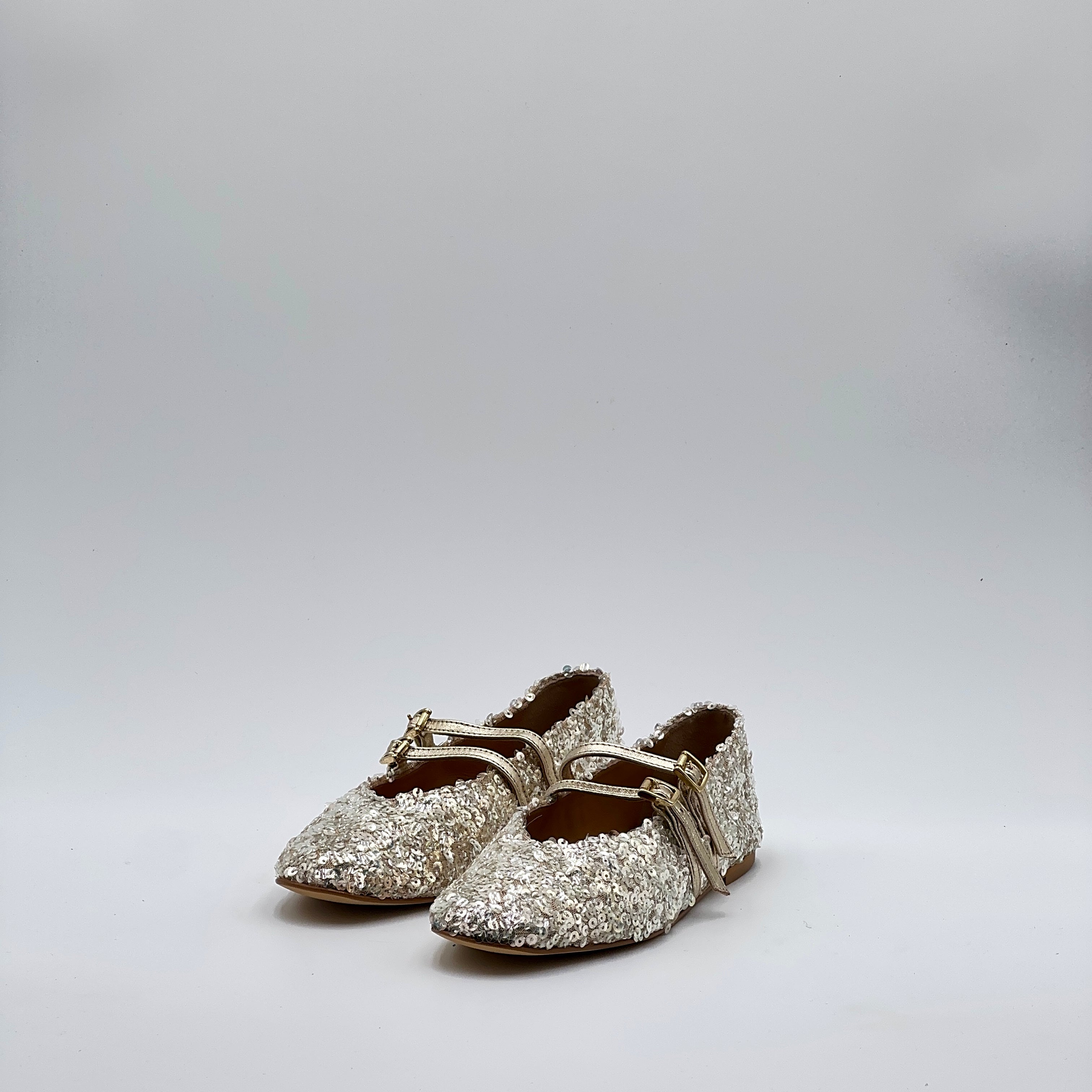 Ballerina Erica paillettes platino