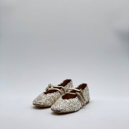 Ballerina Erica paillettes platino