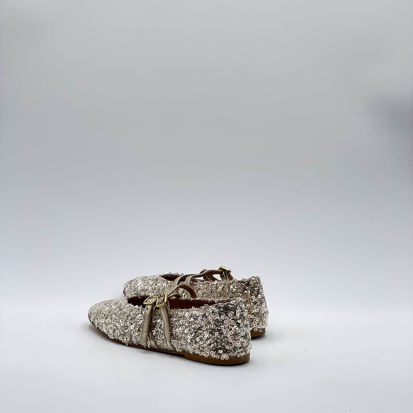 Ballerina Erica paillettes platino