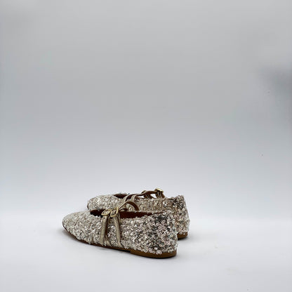 Ballerina Erica paillettes platino