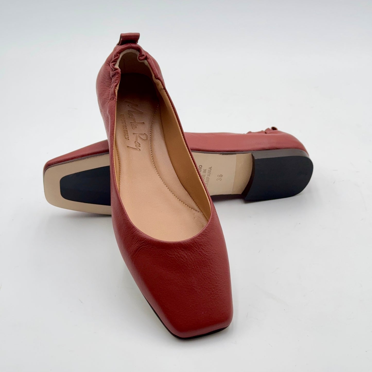 Ballerina Fiorella mousse cuoio inglese