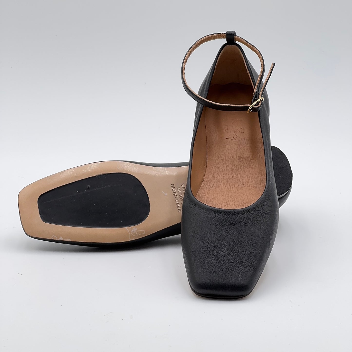 Ballerina Fiore nappa nera