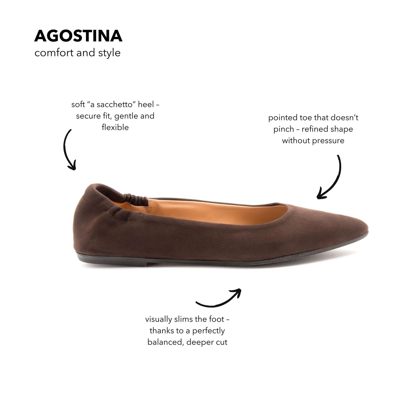 Ballerina Agostina long beach testa di moro