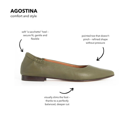 Ballerina Agostina mousse bosco