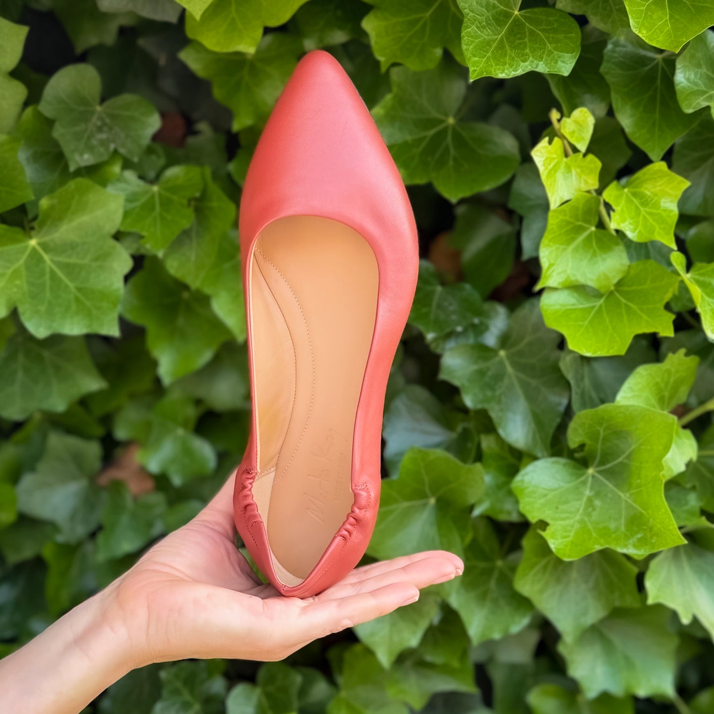 Ballerina Agostina mousse cuoio inglese