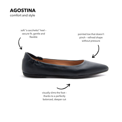 Ballerina Agostina mousse nero