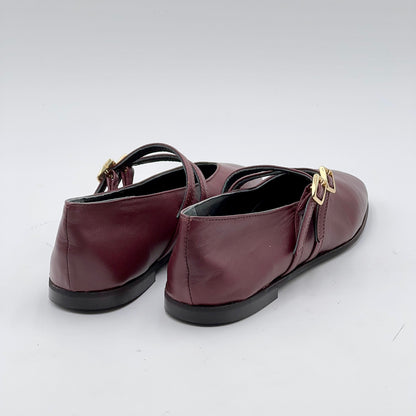 Ballerina Erica nappa bordeaux