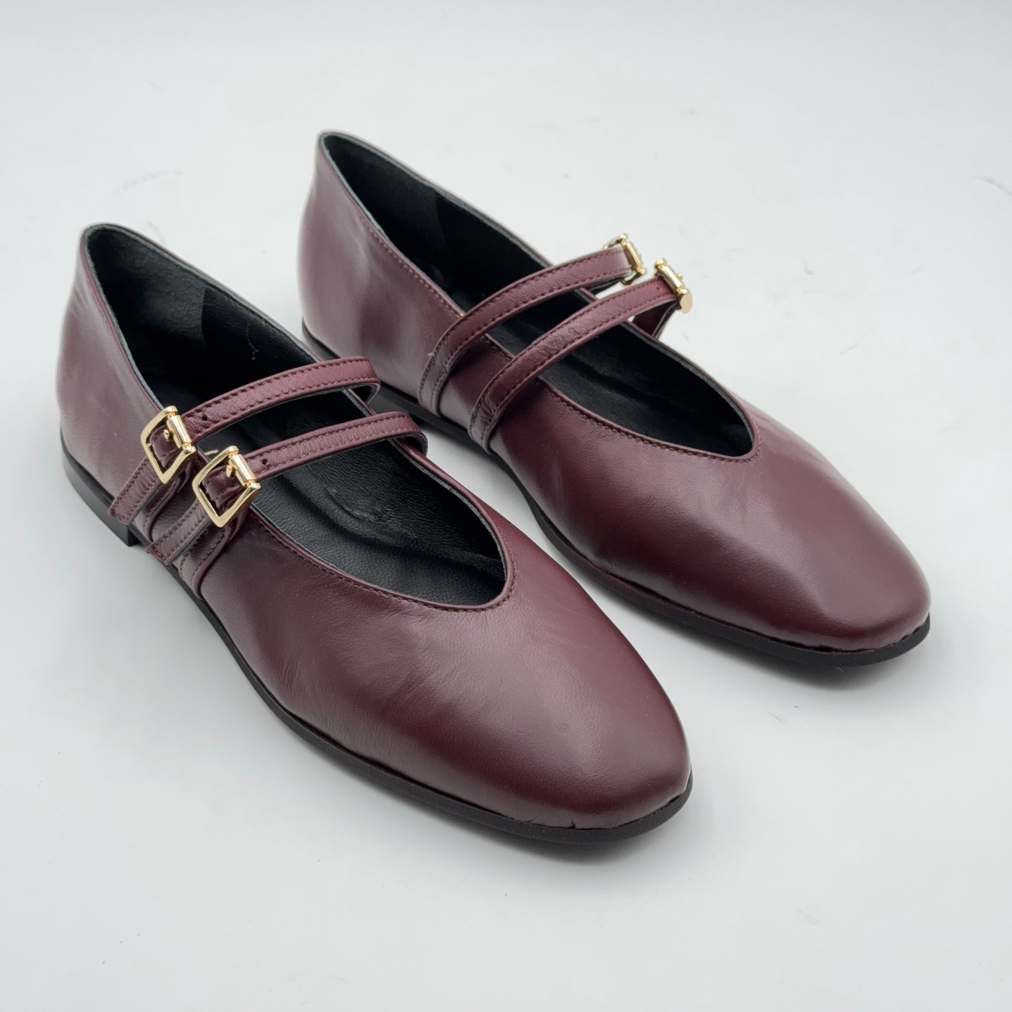 Ballerina Erica nappa bordeaux