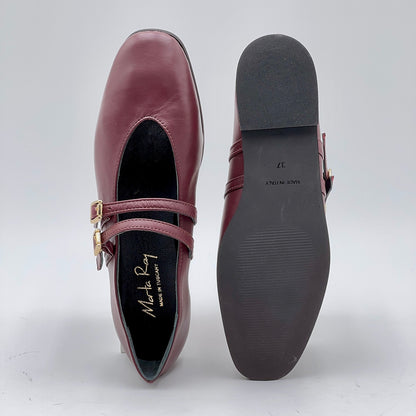 Ballerina Erica nappa bordeaux