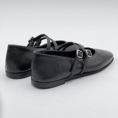 Ballerina Erica nappa nero