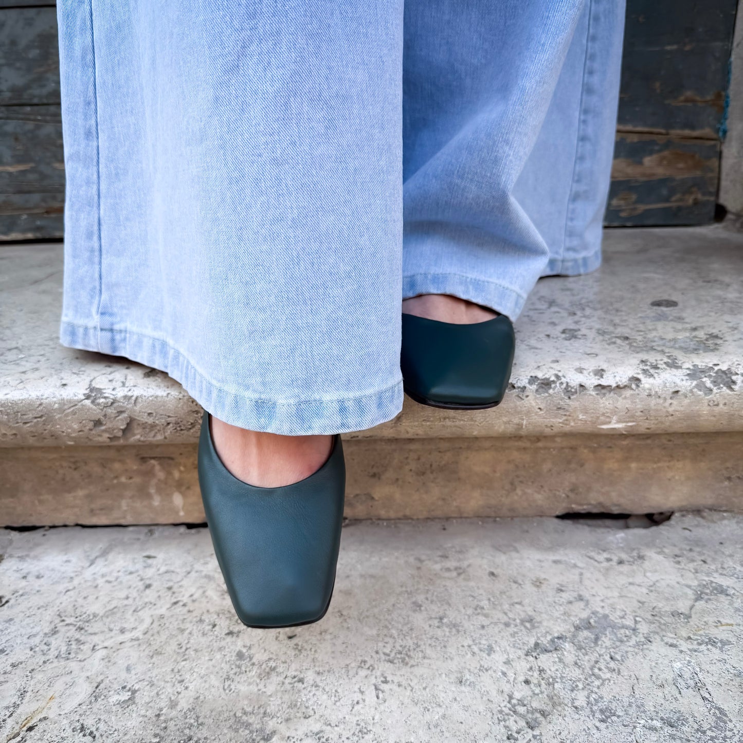 Ballerina Fiorella mousse cardo marino