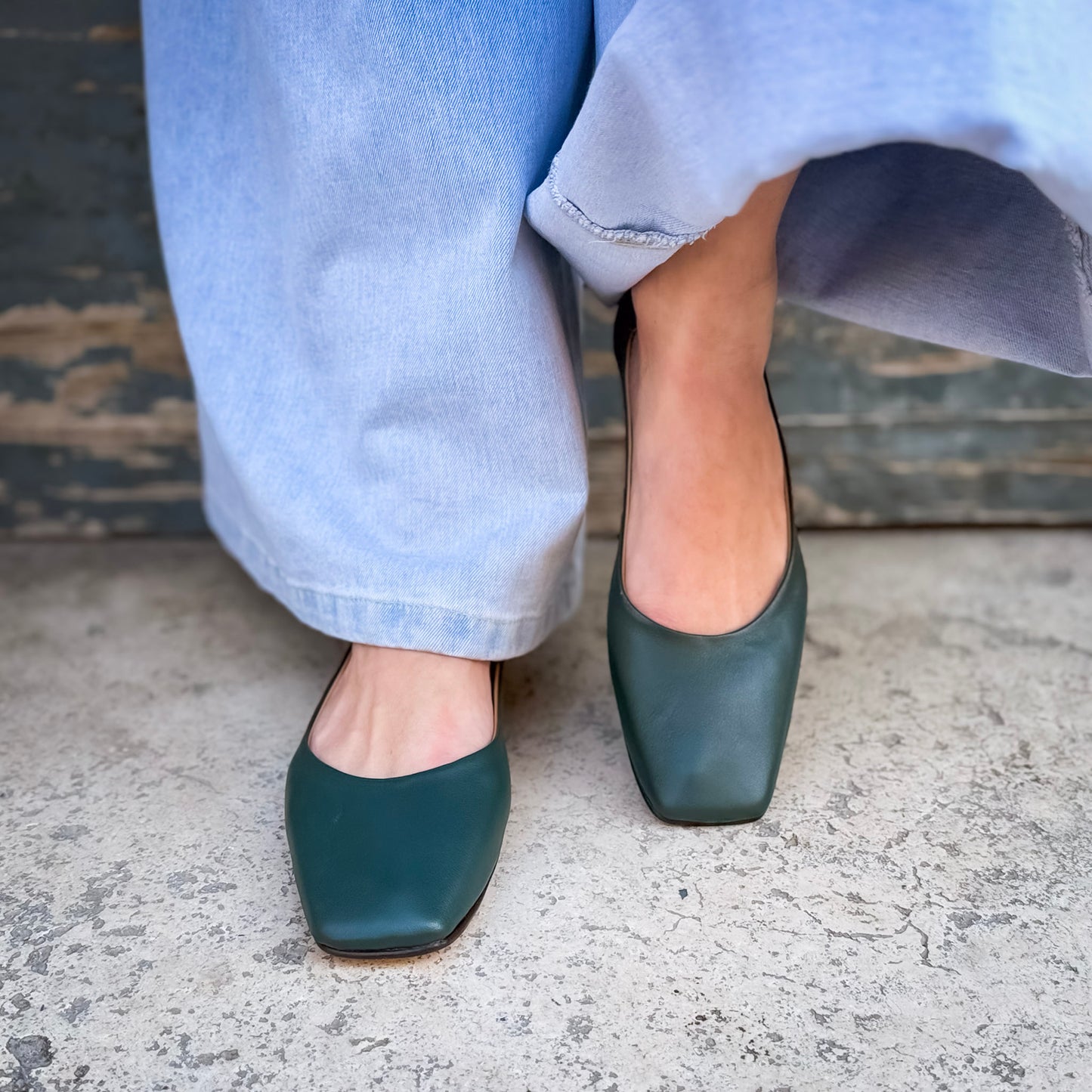 Ballerina Fiorella mousse cardo marino