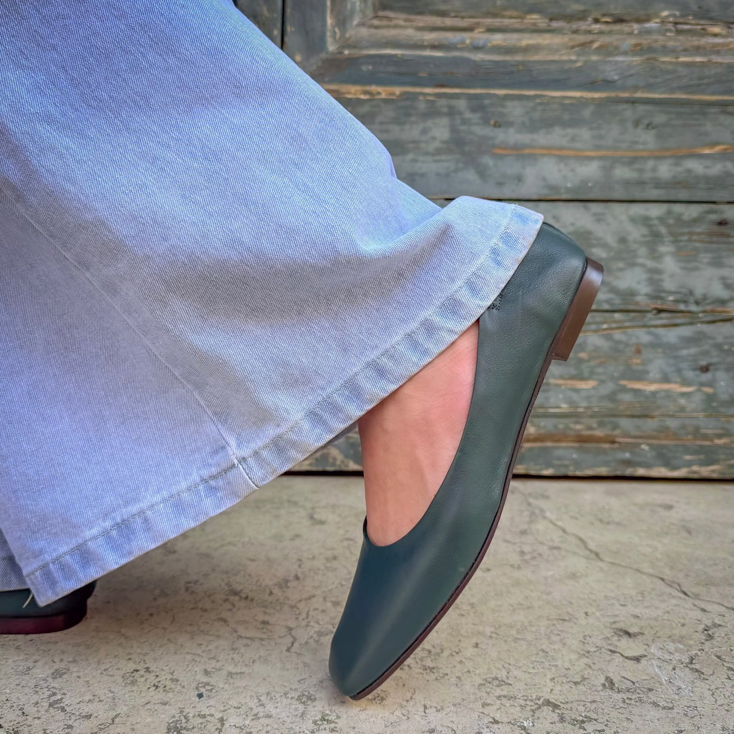 Ballerina Fiorella mousse cardo marino