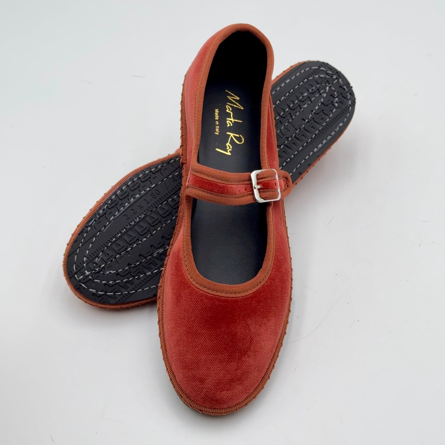 Bebe Mary Jane velluto terra bruciata