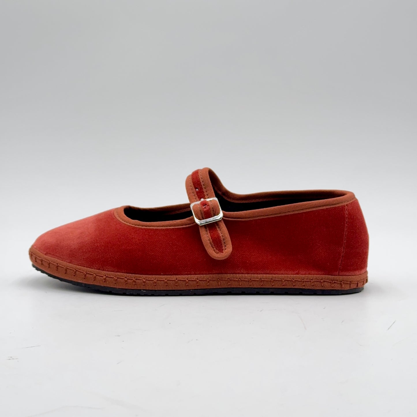 Bebe Mary Jane velluto terra bruciata