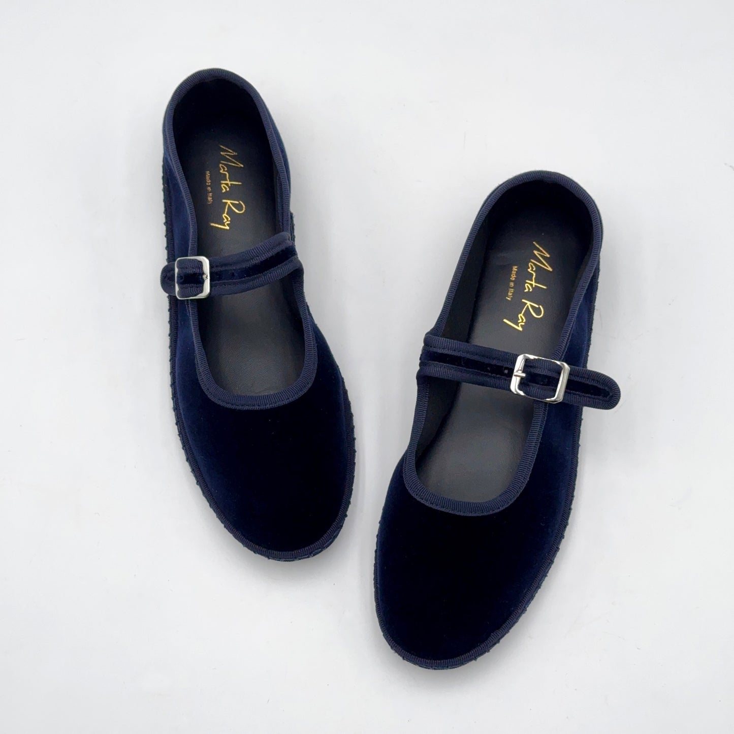 Bebe Mary Jane velluto blue scuro