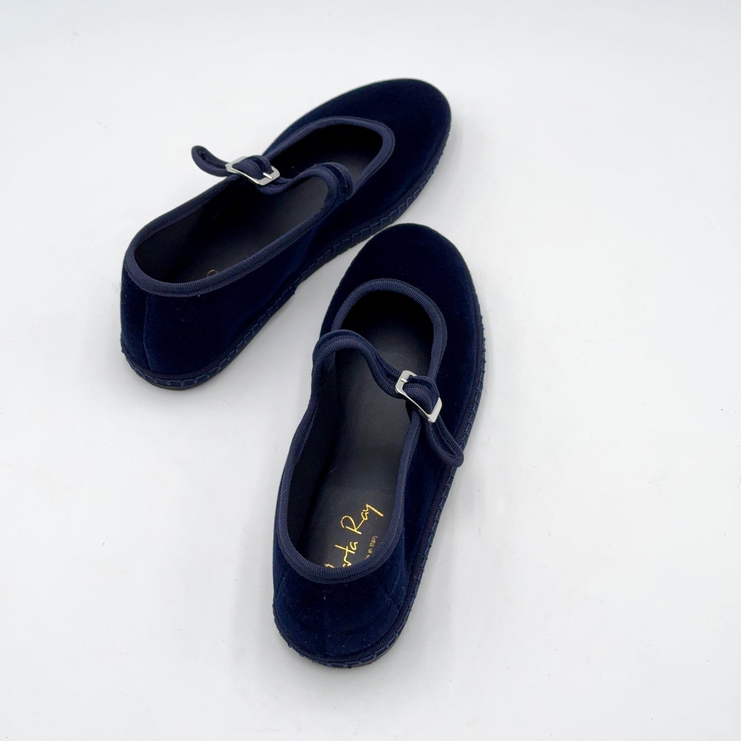 Bebe Mary Jane velluto blue scuro