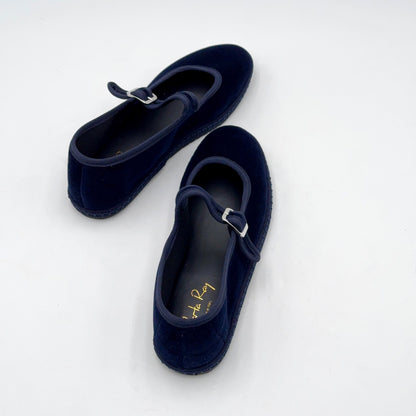Bebe Mary Jane velluto blue scuro