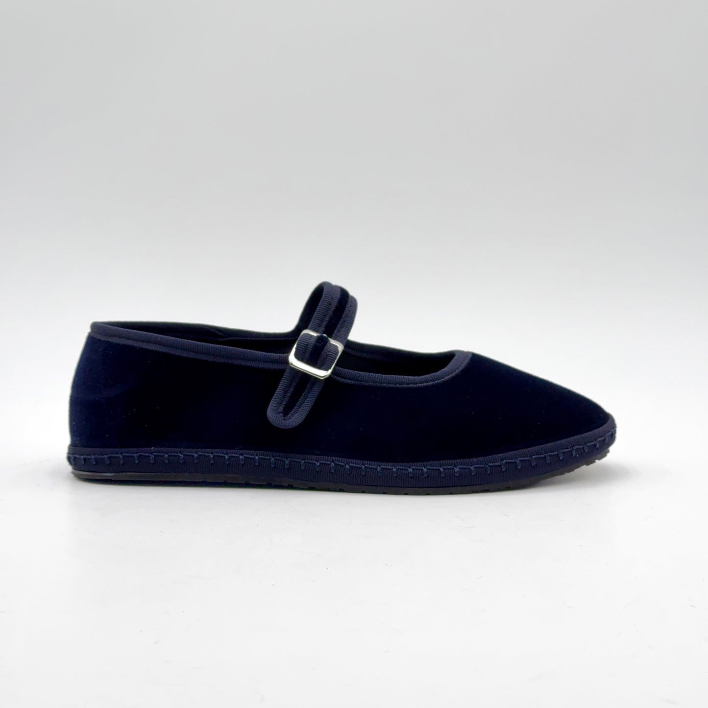 Bebe Mary Jane velluto blue scuro