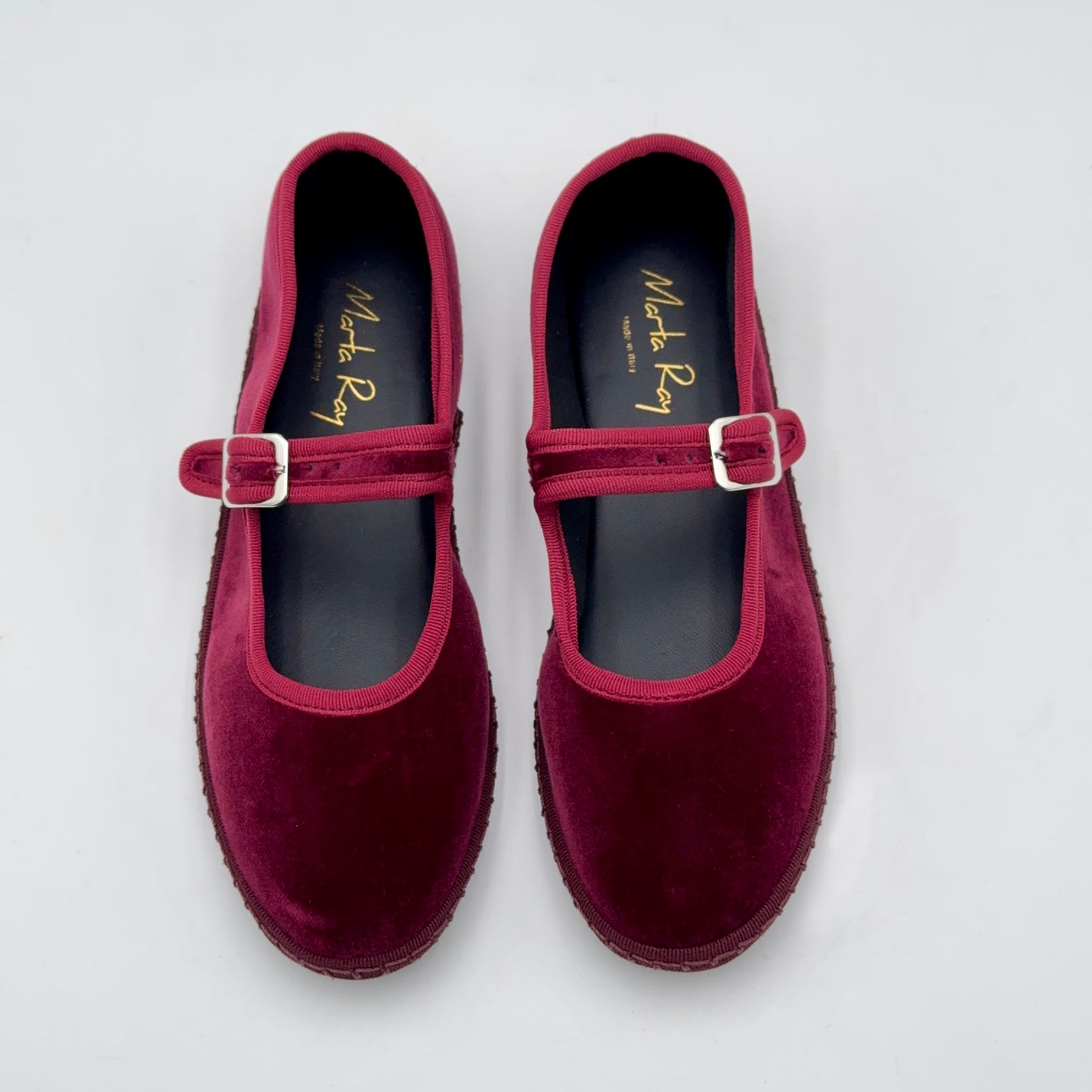 Bebe mary jane velluto bordeaux