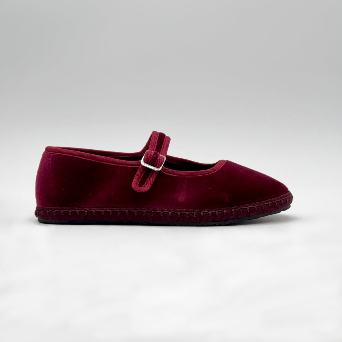 Bebe mary jane velluto bordeaux
