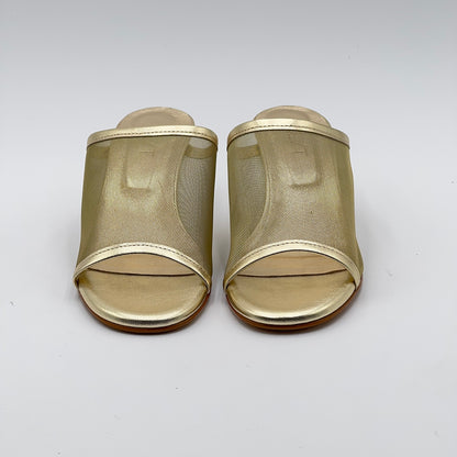Sandalo Vela tulle platino