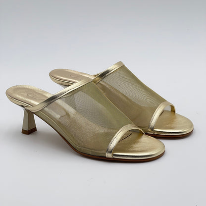 Sandalo Vela tulle platino