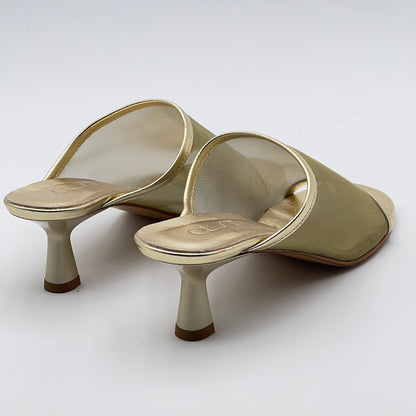 Sandalo Vela tulle platino