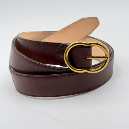 Cintura altezza 3 cm cuoio scuro