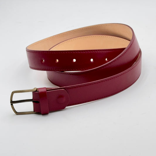 Cintura altezza 3 cm glossy rubino