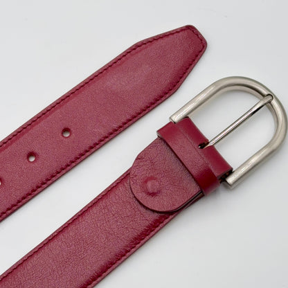 Cintura altezza 4 cm glossy rubino