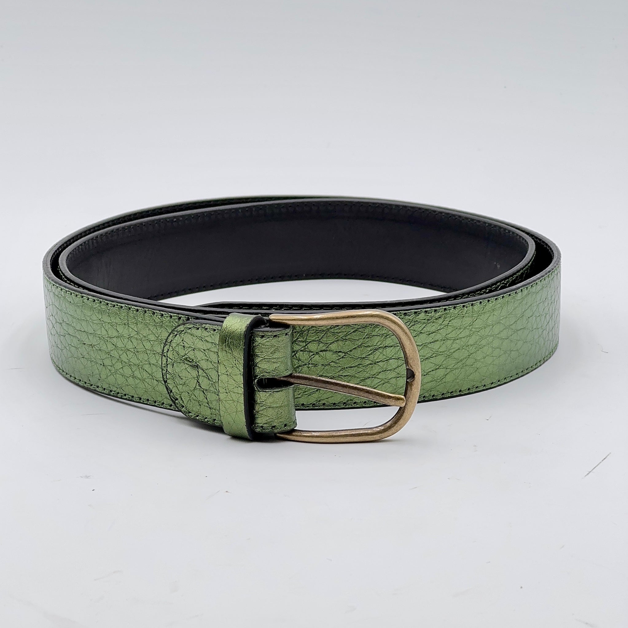 Cintura altezza 3,5 cm metaltaurus verde