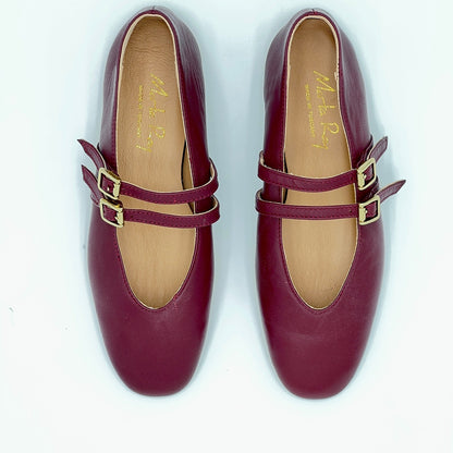 Ballerina Erica nappa bordeaux