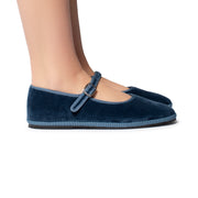 Mary Jane Babe velluto denim