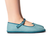 Mary Jane Babe lino denim