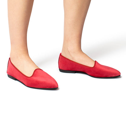 Scarpetta Flavia velluto magenta