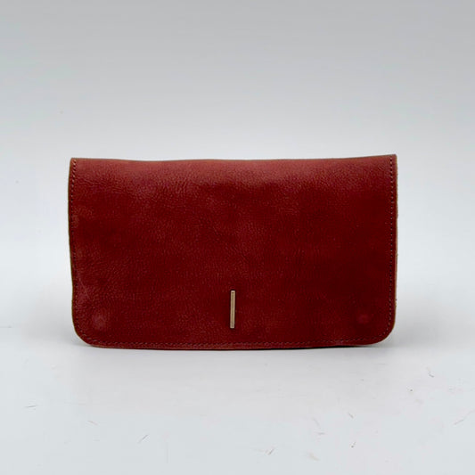 Kiki wallet long beach mud - brown leather wallet