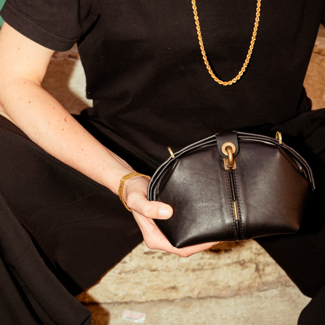 Pouf Small mousse nero