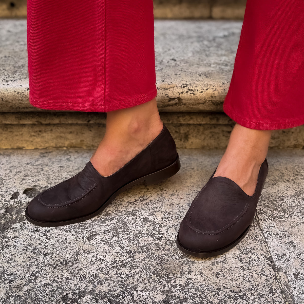 Mocassino Cosima long beach testa di moro