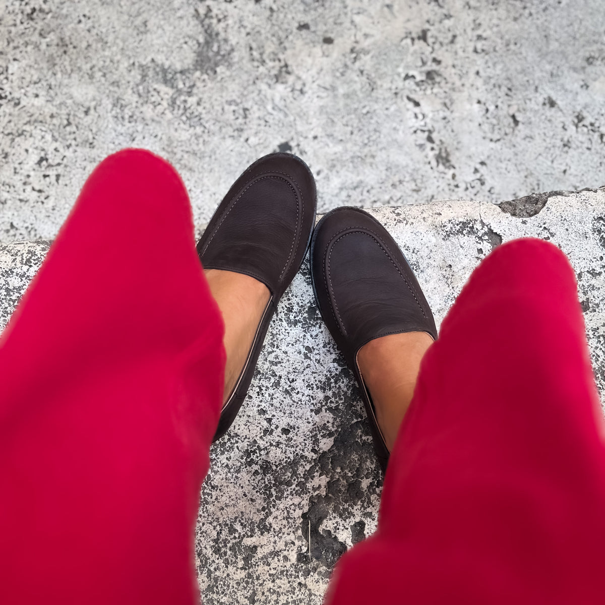 Mocassino Cosima long beach testa di moro