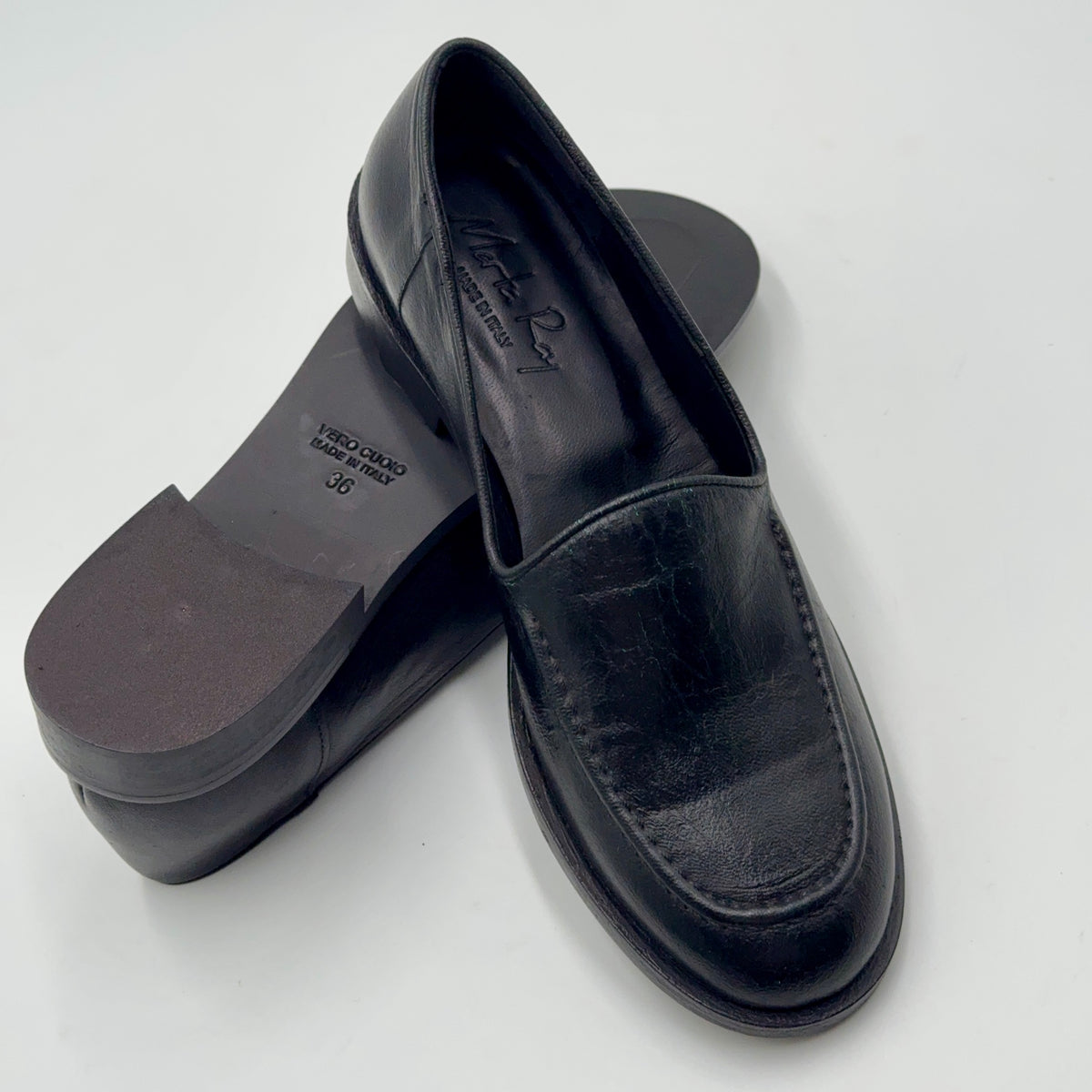 Mocassino Cosima invecchiato nero