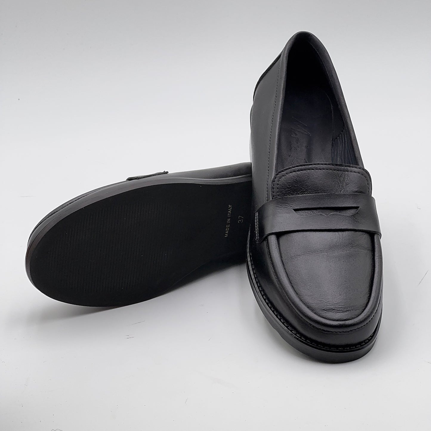 Mocassino Elena invecchiato nero