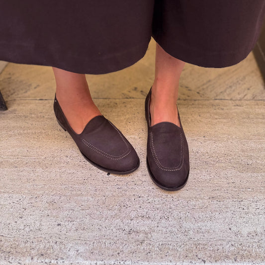 Mocassino Cosima long beach testa di moro