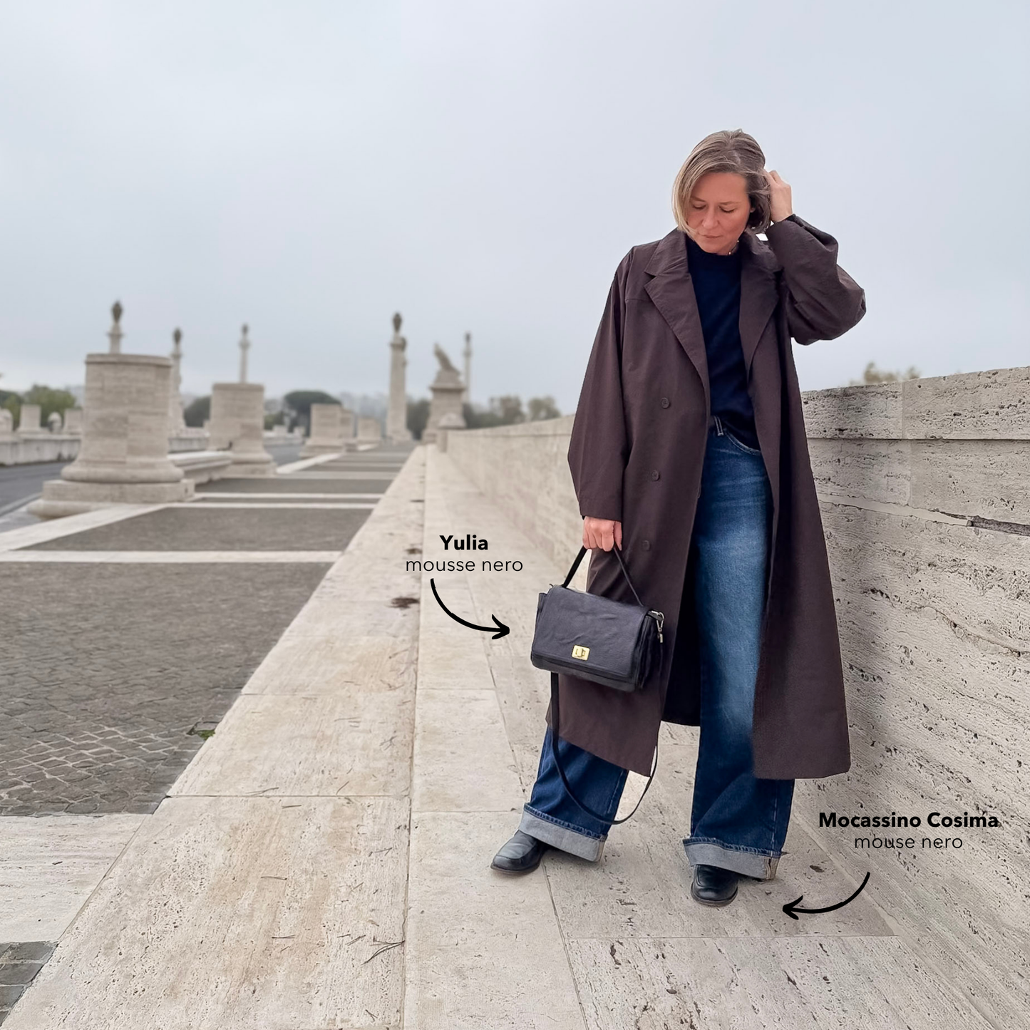 Mocassino Cosima nappa nero