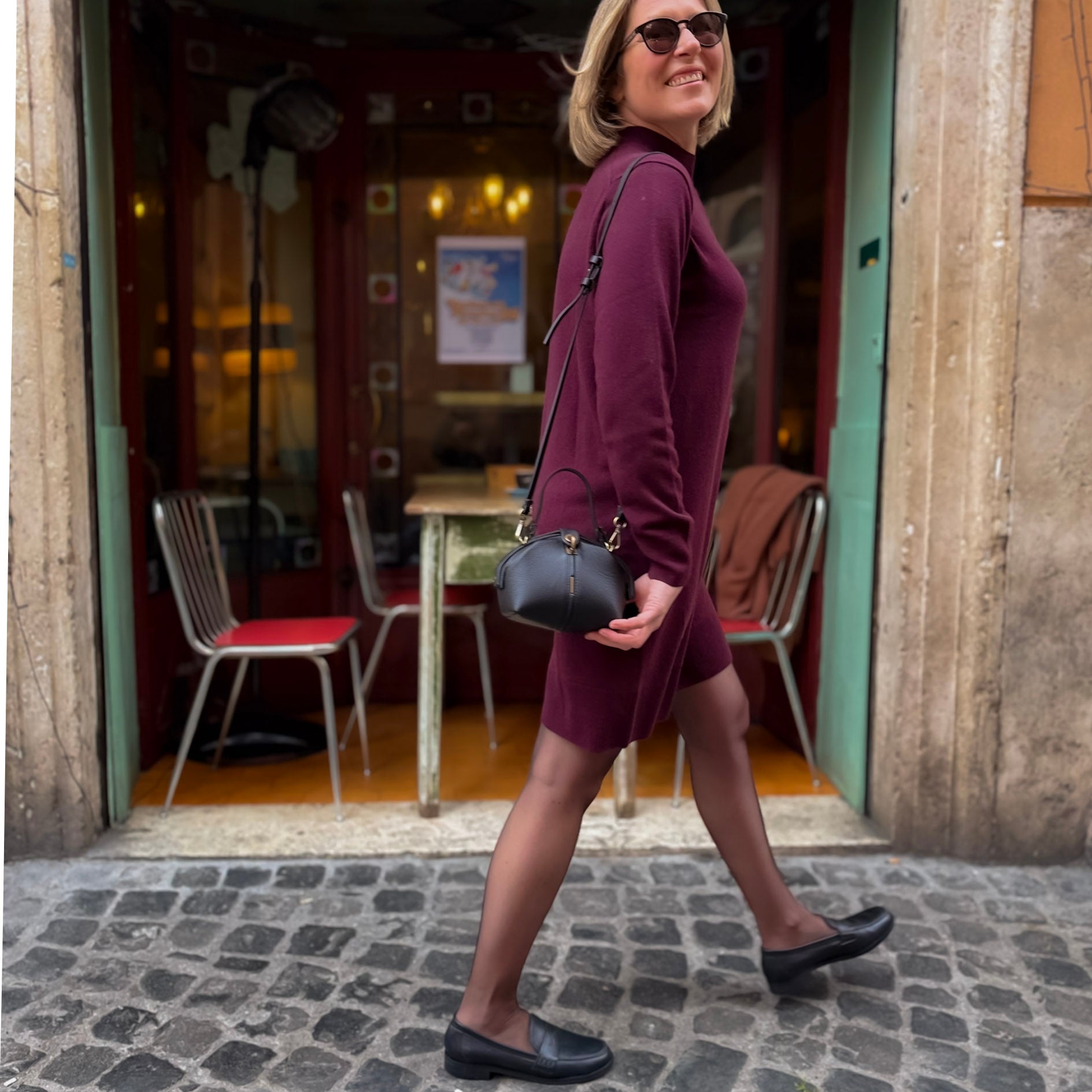 Mocassino Elena invecchiato nero